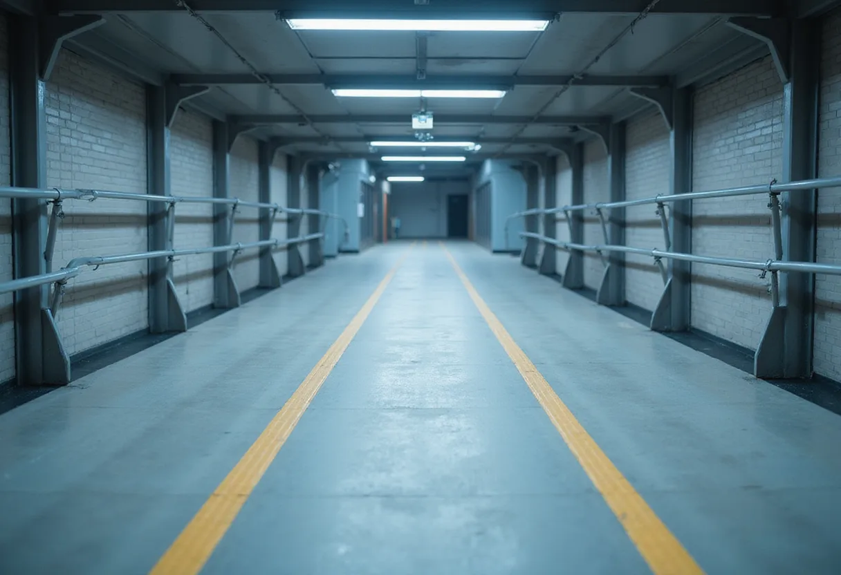 Raised walkway ties together 360‑metre-long hotel
