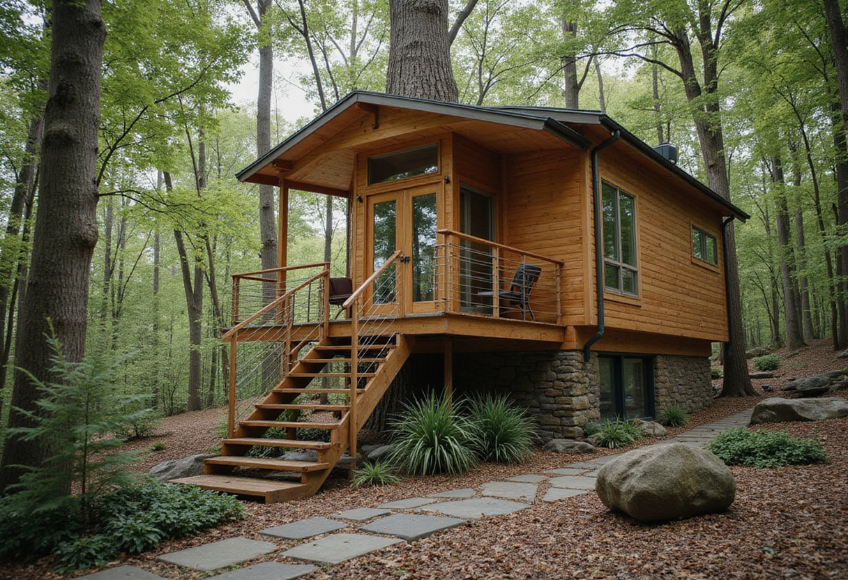 This Midcentury "Treehouse" Is Tailored for Its Tech-Founder Owner—Right Down to the Velvet Conversation Pit and Dry-Era
