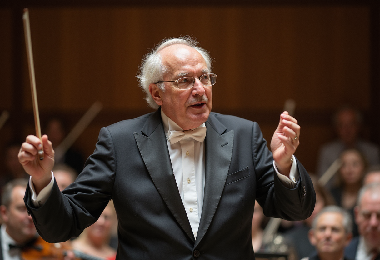 Kid conductor, aged 9, at Berlin Philharmonie