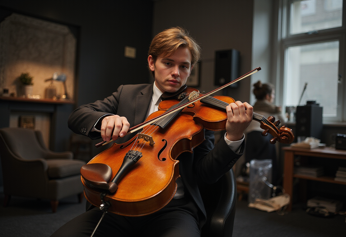 Just in: US principal viola is killed as orchestra bus slips down hill
