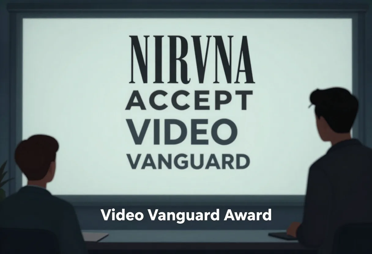 Nirvana Accept MTV Video Vanguard Award — Without a Performance
